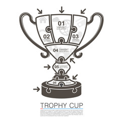 Cup winner with icons puzzle