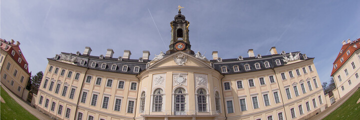 Fototapeta na wymiar Jagdschloss Hubertusburg in Wermsdorf, Panorama