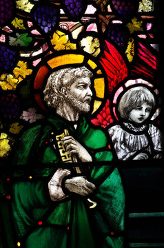 St. Peter in stained glass