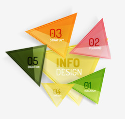 Business modern colorful geometric infographics