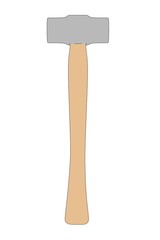 cartoon image of hammer (work tool)