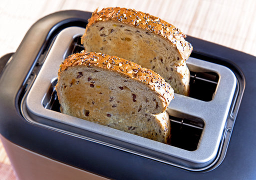 Multi-grain Bread In Toaster