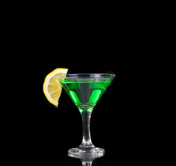 colourful coctail on the black background