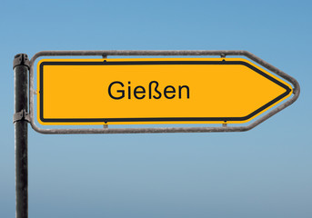 Strassenschild 35 - Giessen