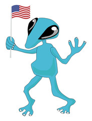 Fototapeta premium alien parody