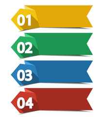 Obraz premium Numbered Labels