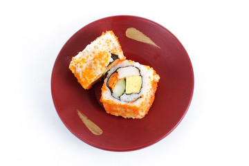 California Roii Maki Sushi with Masago