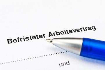 befristeter Arbeitsvertrag