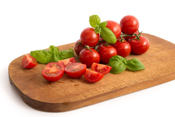 Tomaten und Basilikum