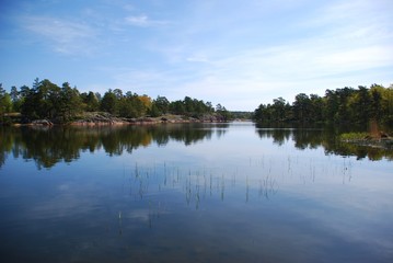 Island fjord the Swedish west coast