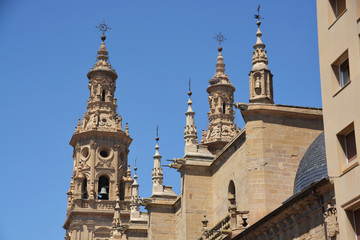 Obraz premium torres de la catedral de logroño