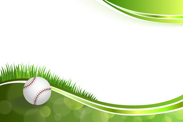 Background abstract green baseball ball 