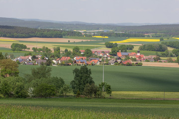 Fototapeta na wymiar Bavarian village in Spring