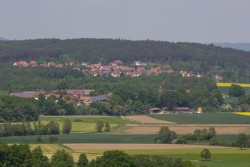 Obraz premium Bavarian village in Spring