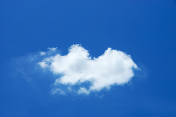 Blue sky background with white clouds