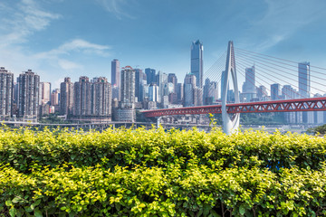 Fototapeta premium modern panoramic skyline of chongqing