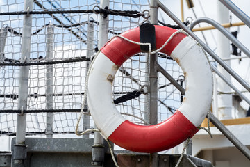 lifebuoy on a ship