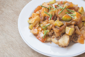 Sweet & sour fish fried