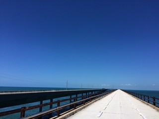 Old and new Seven Mile Bridge on the Florida Keys