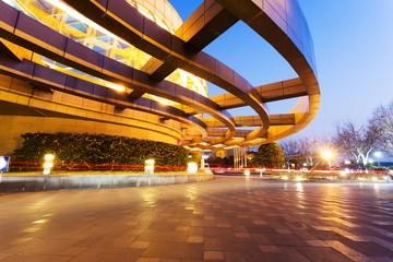 empty space and modern building exterior
