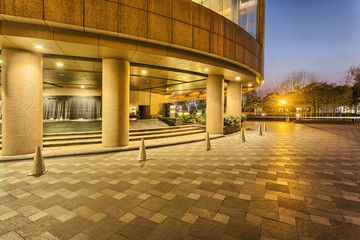 empty space and modern building exterior