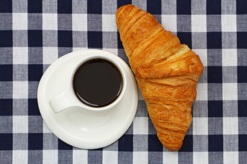 Coffee and croissant
