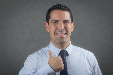 Successful latino business man 