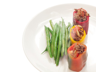bell peppers stuffed with minced meat