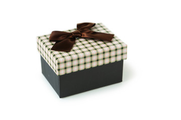 Beautiful gift box isolated on white