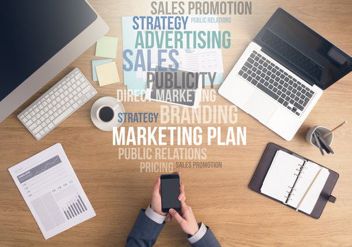Marketing strategies concept