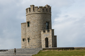 Fototapeta na wymiar O'Brien's Tower Cliffs of Moher (Aillte an Mhothair) Ireland