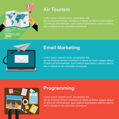  air tourism, email marketing, programming, vector web design