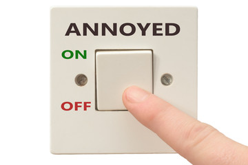 Anger management, switch off Annoyed