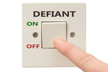Anger management, switch off Defiant