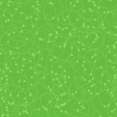 seamless pattern green floral branches
