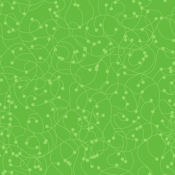 seamless pattern green floral branches