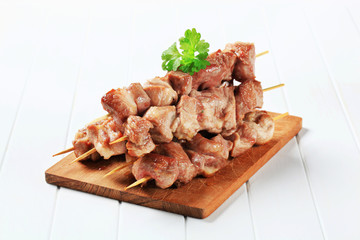 Pork skewers