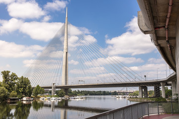 New Bridge over Ada in Belgrade