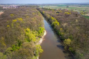Fototapeta na wymiar Aerial view of Otmuchow