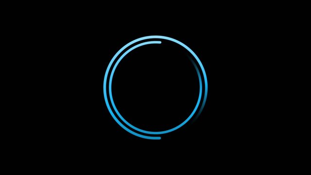 cerchio di caricamento senza download azzurro