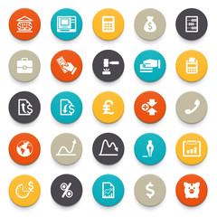 Business and finance icons.