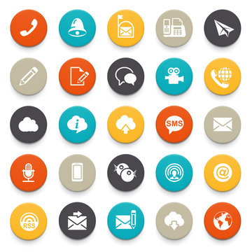 Communication icons.