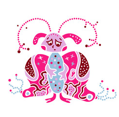 Monster creature essence the virus like bacteria butterfly