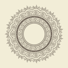 Stock Vector Abstract circular pattern dark on light