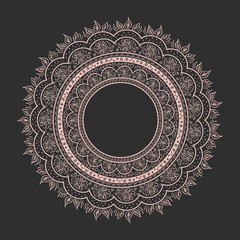 Stock Vector Abstract circular pattern dark on light