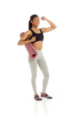 Fototapeta premium Model strength arm curl