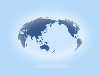 Naklejka premium 世界地図