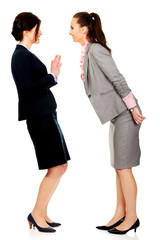 Two angry businesswomans.