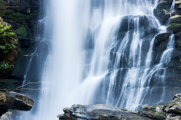 Fototapeta na wymiar Waterfall mountain in Inthanon national park, Thailand