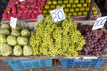 Fresh fruits market in Thailand